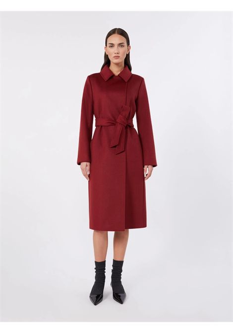 Max Mara Studio Women's BCOLLAG Ruby Red Pure Wool Double-Breasted Coat Max Mara Studio |  | 2626016061600018